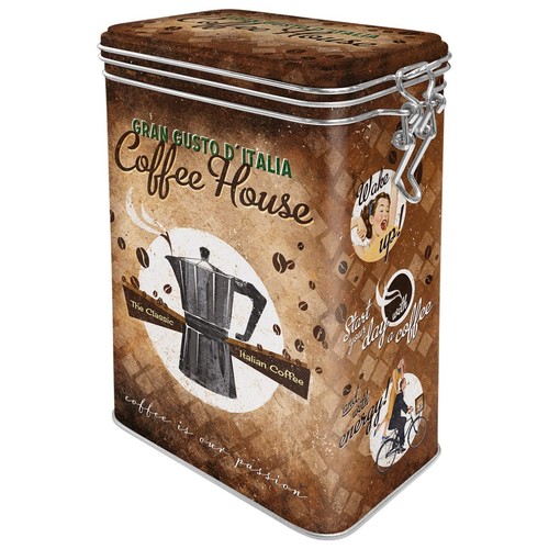 Retro coffee tin 3 - coffee, l