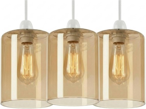 Amber glass lamp - shade, e27