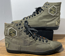 Rare Vintage Puma Rudolf Dassler Schuhfabrik  Sz 11 34510401 Gray canvas HTF