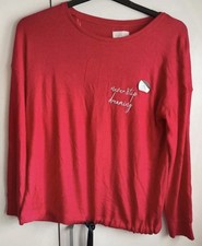 Ladies red soft touch pyjama