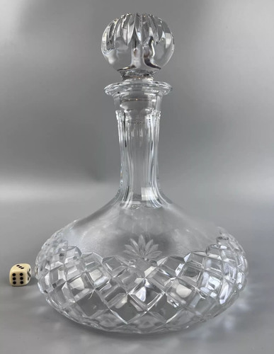 Vintage ship decanter cut - ship,