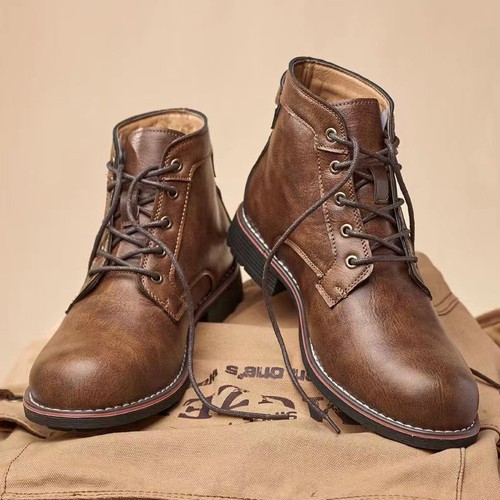 Men vintage leather ankle - vintage,