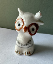 Vintage Cute White Owl With