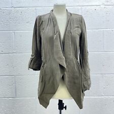 ZARA KNACK WRAP JACKET HALF SLEEVE DRAWSTRING WAIST CARDIGAN FLARE Y2K UK S