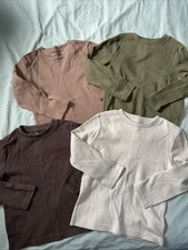 Tu Boys Bundle Long Sleeve Waffle Tops T-shirt 5 Years Winter Neutral