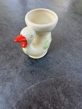 Vintage / Antique Hand Painted Duck Egg Cup by Keele Street Pottery