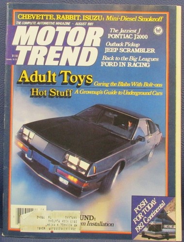 Motor trend magazine aug 1981 - magazine,