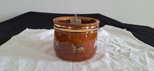 VINTAGE ROYAL DOULTON DOG THEMED CERAMIC TOBACCO JAR