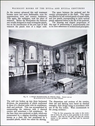 Oak wainscot rooms the - of,
