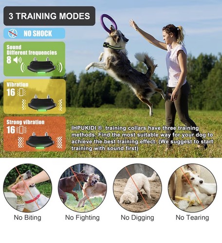 Dog training collar remote - training, +