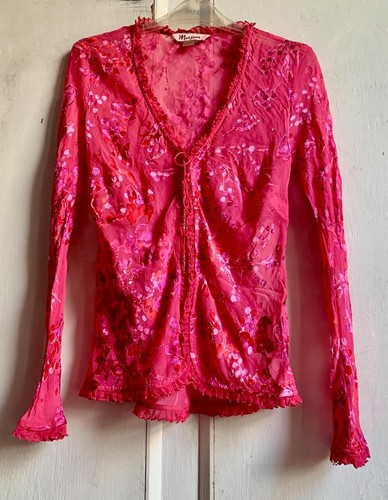 Monsoon jacket top - 12, red