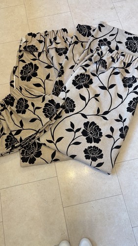 Long damask curtains - damask,