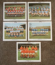 Set of  5 x Typhoo Tea Cards International Football Teams
