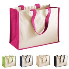 Large Jute Cotton Canvas