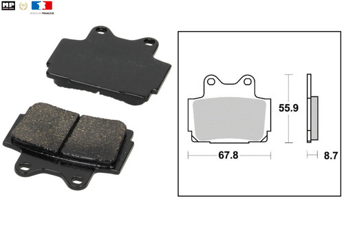 Brake pad yamaha tdr - yamaha, 3cl