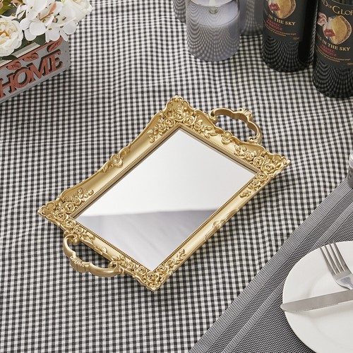 Decorative mirrored tray - decorative,