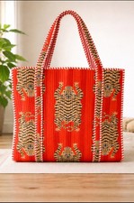 Indian quilted cotton - cotton, bag