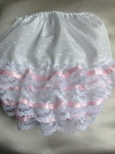 White Baby Girls Lace Frilled