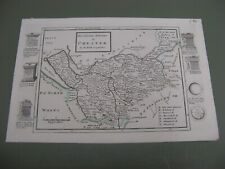100% ORIGINAL CHESHIRE MAP BY H MOLL C1734 SCARCE VGC