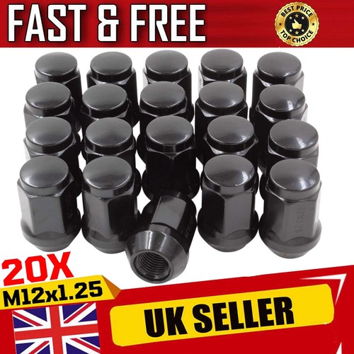 Black hex wheel nuts - hex,
