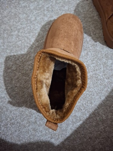 Women brown faux suede - brown,