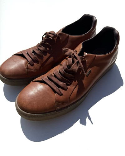 Geox respira leather trainers - geox,