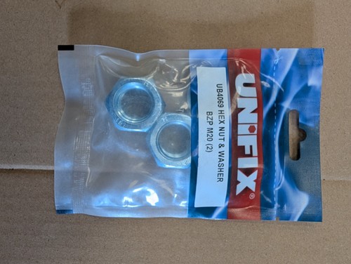 Unifix nuts and washers m20 - and, m6-m20