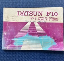 1978 datsun f10 owner manual - datsun,