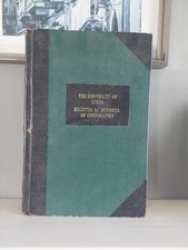 University Of Leeds 1976 Register Of Members Of Convocation Book/Ledger