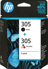 Original HP 305 Black & Colour Ink Cartridges For DeskJet 2710 Printer (6ZD17AE)