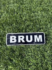 Vintage Pedal Car Brum License