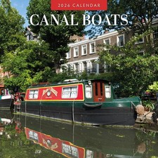 Canal Boats 2026 Square Wall Calendar