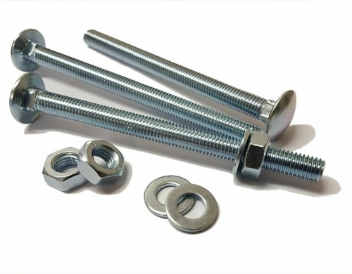 Carriage bolts with nuts - with,