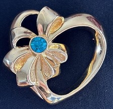 Vintage AVON Brooch Aquamarine