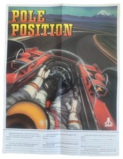 Vintage Original Atari Pole Position Video Computer Game Art Poster Print