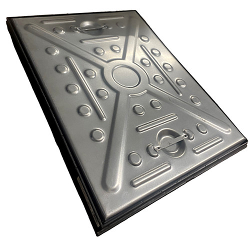 Underground galvanised manhole - underground,