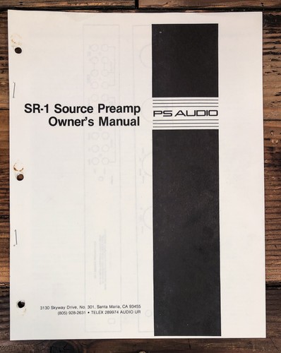 Audio preamp - ps, sr-1