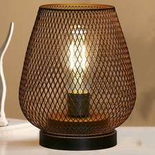 Metal Cage Bedside Lamps