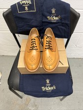 Tricker’s Acorn Punch Detail Oxford City Shoes Size 7.5 Regular