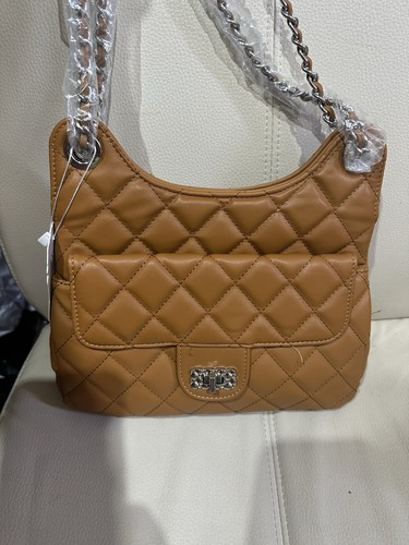 Lydc london brown quilted faux - london,