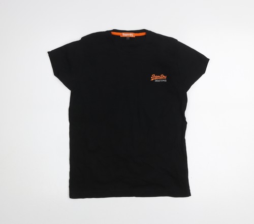 Superdry boys black logo - boys,