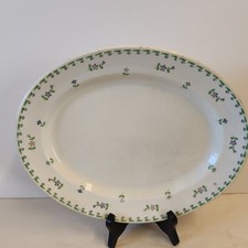 Antique Vintage Semi Porcelain Henry Alcock Pottery Ltd Fenton Platter Plate