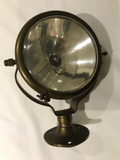 VINTAGE BUTLERS BRASS 5.5 INCH DIAMETER MARINE SPOTLIGHT/SEARCHLIGHT