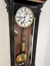 Walnut and ebony Single Vienna regulator wall Clock