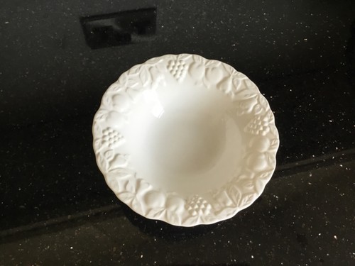White ceramic footed - bowl, pot