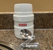 Supreme Thermos Stainless Silver King Food Jar + Spoon 100% Authentic 