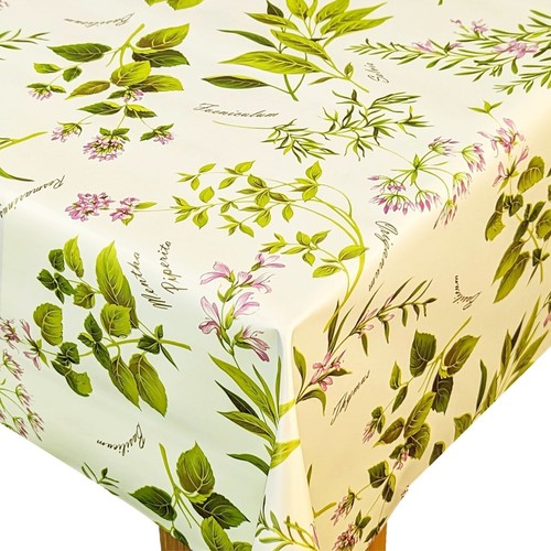 Herb garden cream pvc - cream, vinyl