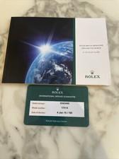 rolex paperwork / Service Card Oysterquartz 17014 Date 2016 Cc160