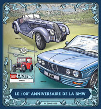 Cars BMW Stamps Niger 2016 MNH BMW Dixi 328 E28 1v S/S