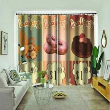 Attractive and beautiful sweets Printing 3D Blockout Curtains Fabric Window